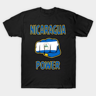 Nicaragua Power, Nicaraguan Fist, Nicaragua Flag, Nicaragua T-Shirt